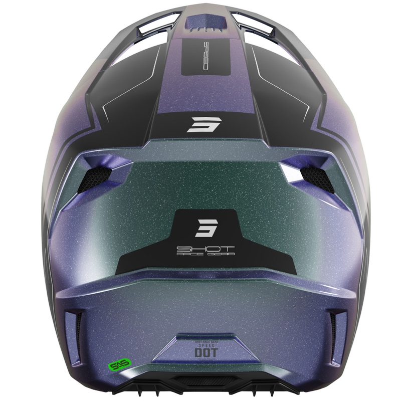 Motocross hjelm Shot Speed Fury skinnende cameleon
