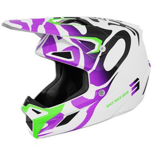 Motocross hjelm Shot Speed Ghost blank lilla