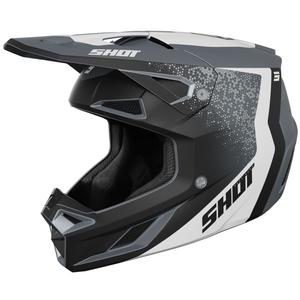Motocross hjelm Shot Speed Hybrid mat grå