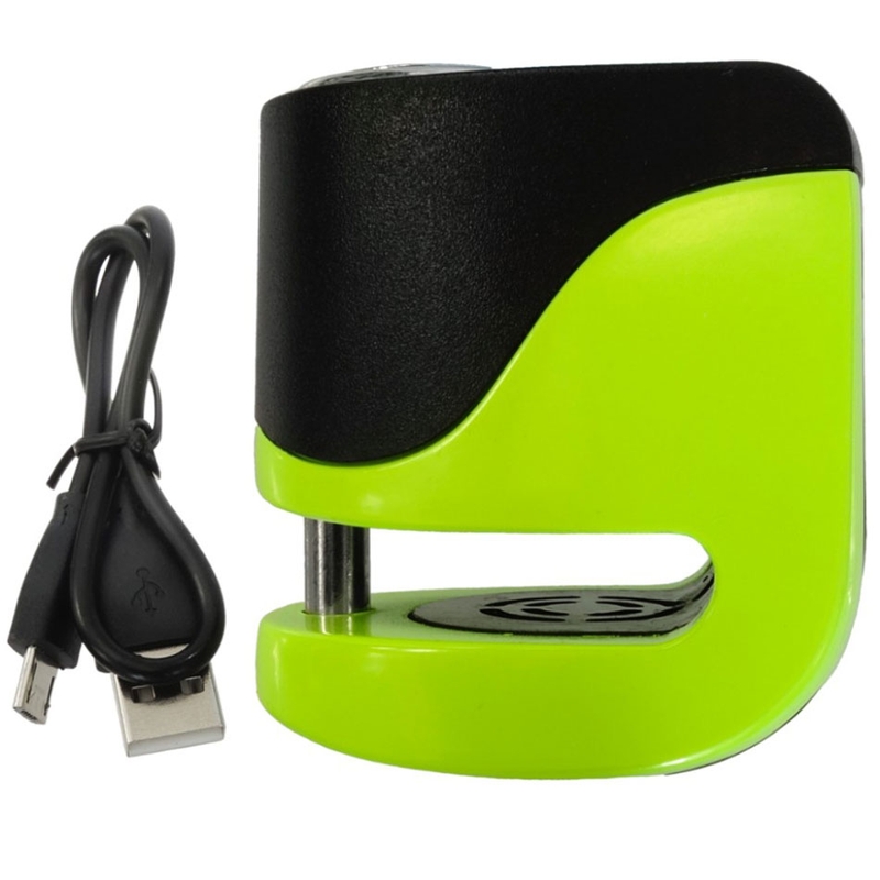 Skivebremselås med alarm KOVIX KS6 grøn