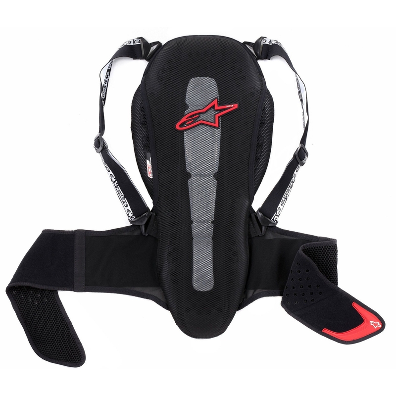 Alpinestars Nucleon KR-2 rygmarvsbeskytter sort-rød