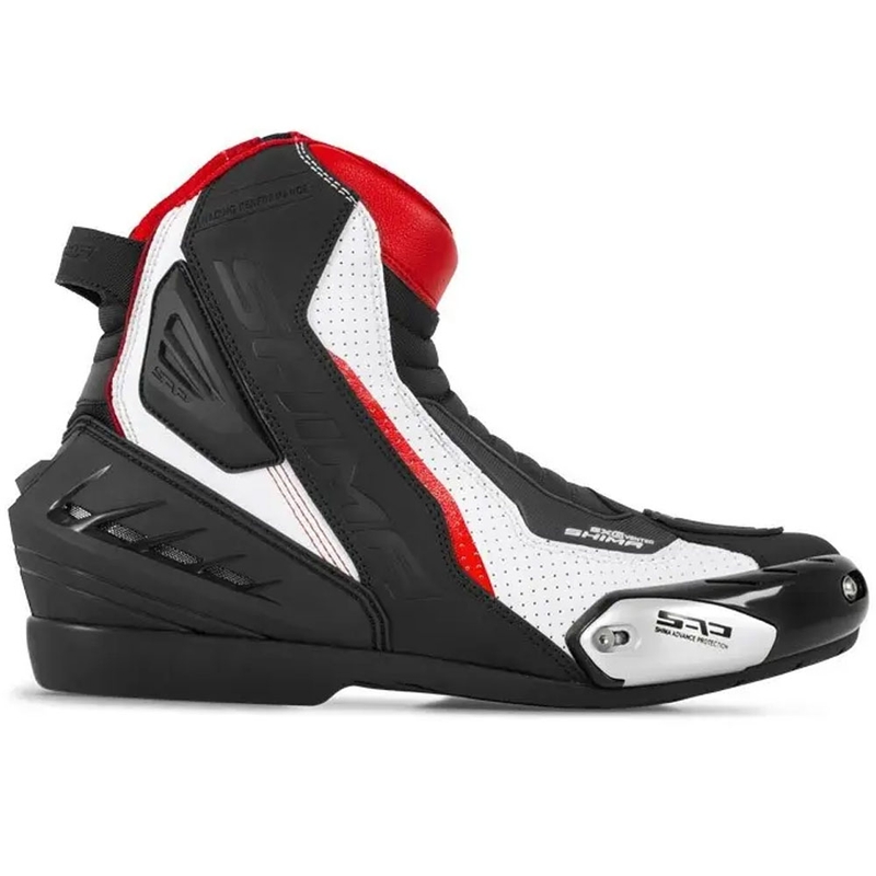 Shima SX-6 motorcykelstøvler sort-hvid-rød