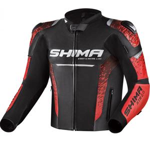 Shima STR 2.0 motorcykeljakke sort-rød