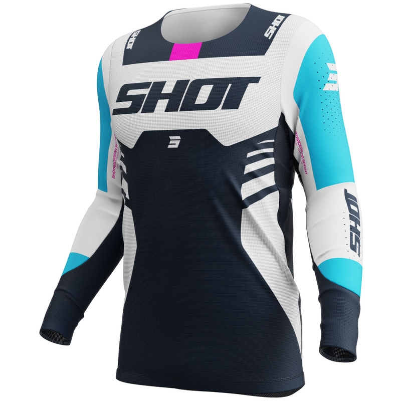 Motocrosstrøje Shot Aerolite Sprint blå
