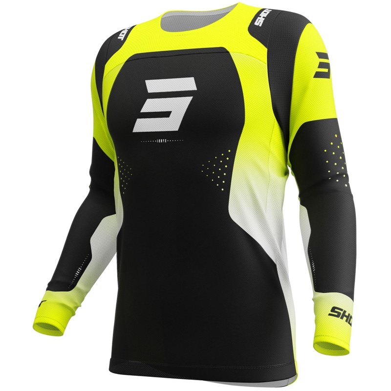 Motocross trøje Shot Contact Ionyx fluo gul