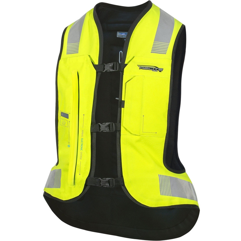 Elektronisk airbagvest HELITE e-Turtle fluo gul