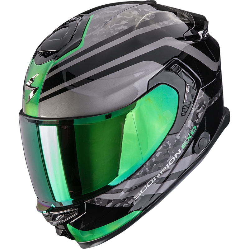 Scorpion EXO-GT SP Air Arten fullface motorcykelhjelm sort-grøn