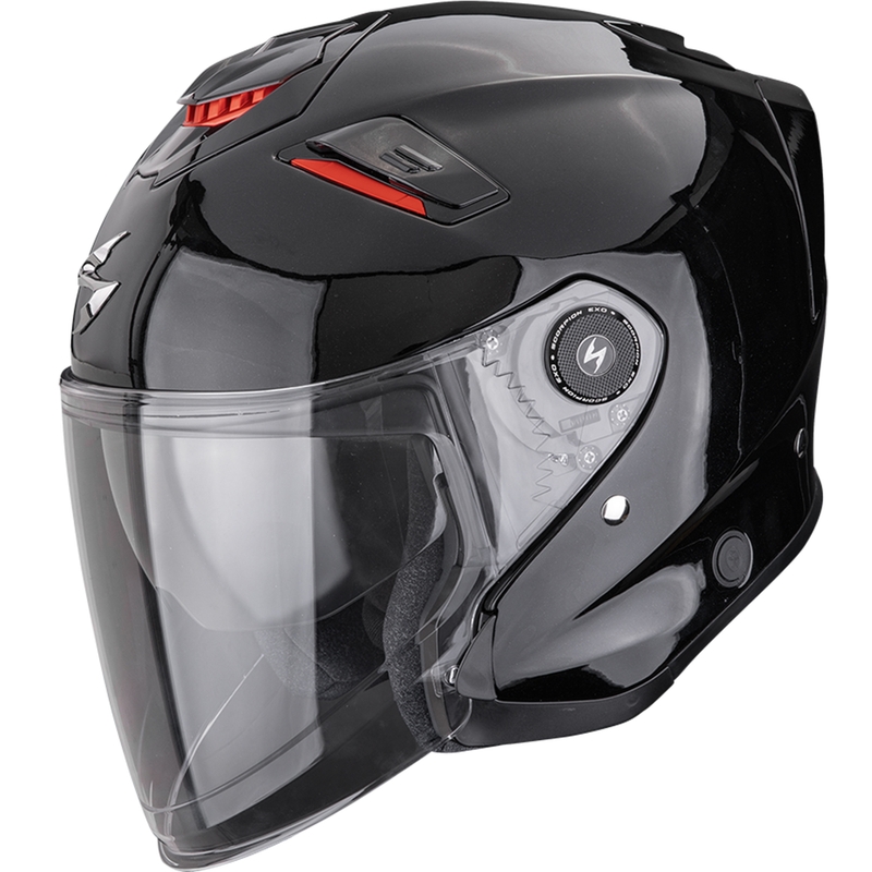 Scorpion EXO-GT Jet Solid Åben Motorcykelhjelm Metallisk Sort