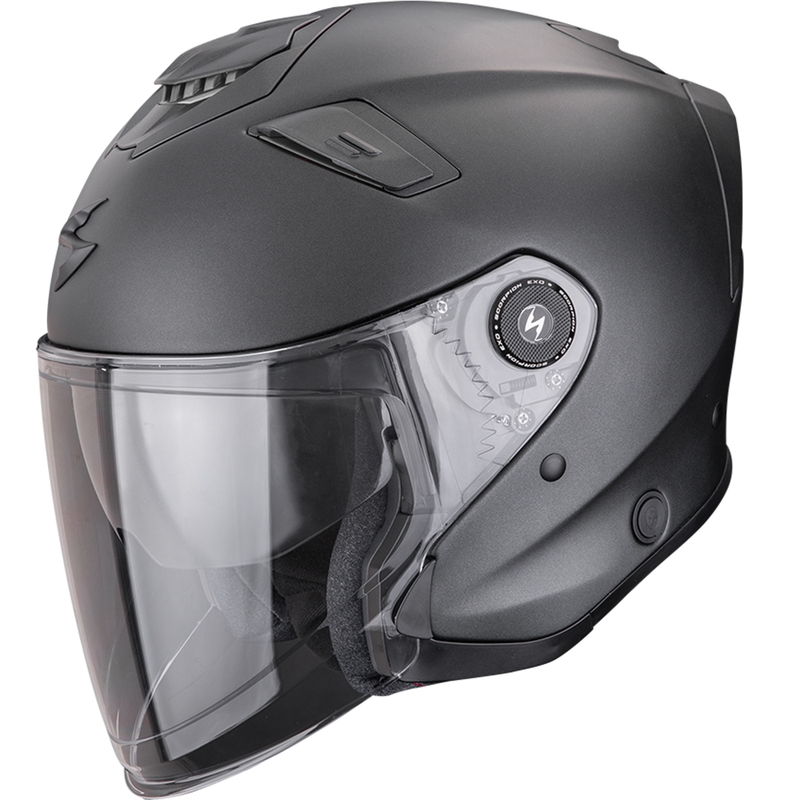 Scorpion EXO-GT Jet Solid Åben Motorcykelhjelm Mat Perle Sort