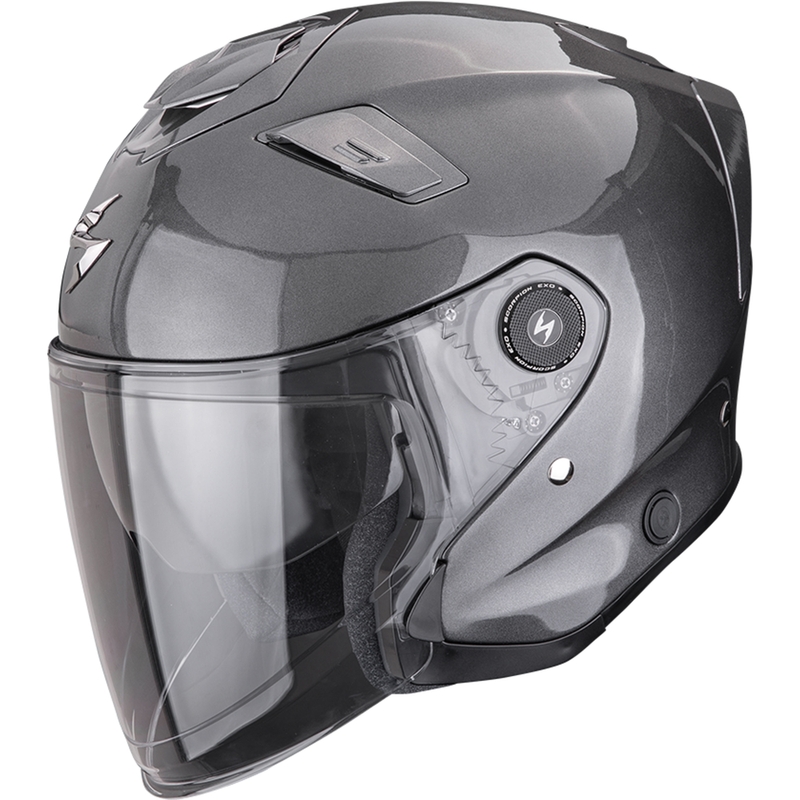 Scorpion EXO-GT Jet Solid Åben Motorcykelhjelm Metallisk Grå