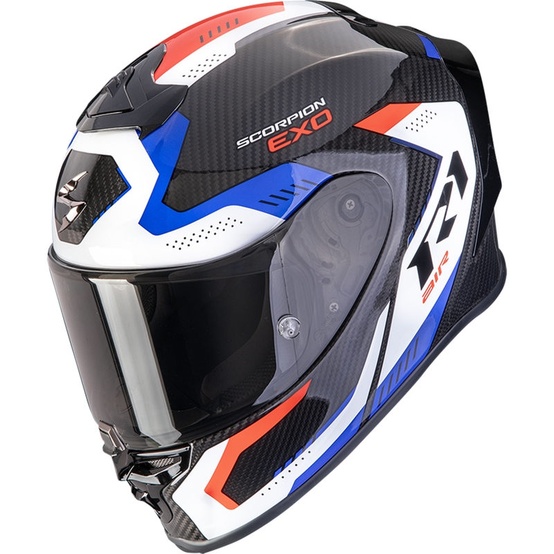Scorpion EXO-R1 EVO II Carbon Air Propel integralhjelm, sort-hvid-rød