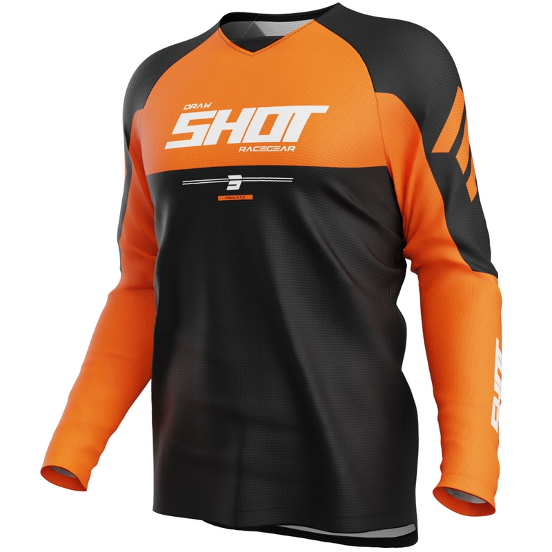 Motocross trøje Shot Draw Private orange