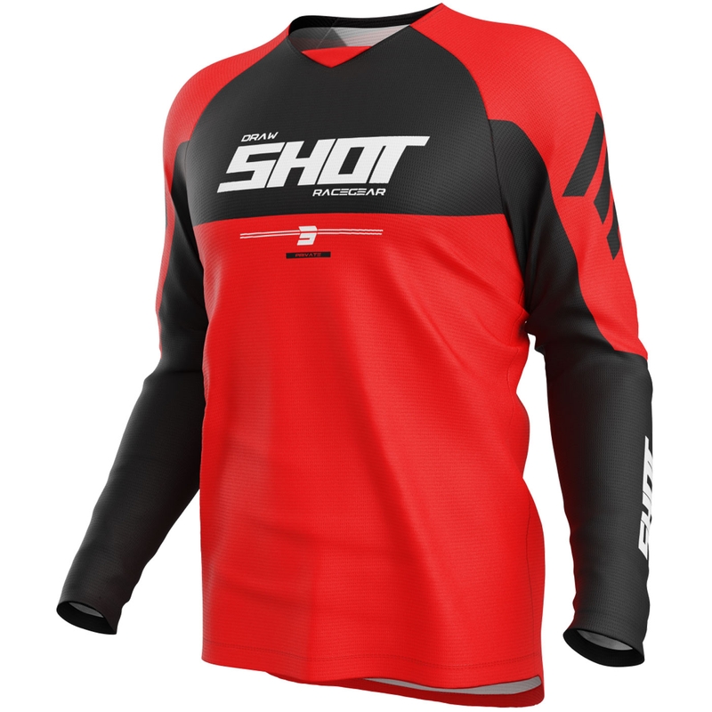 Motocross trøje Shot Draw Private rød