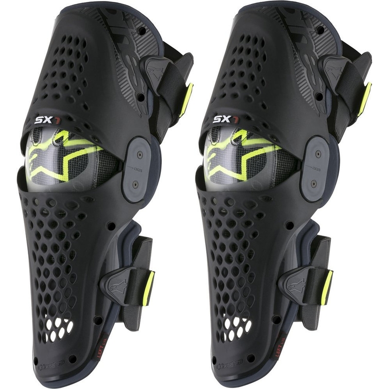 Chrániče kolen Alpinestars SX-1 antracitovo-fluo žluté