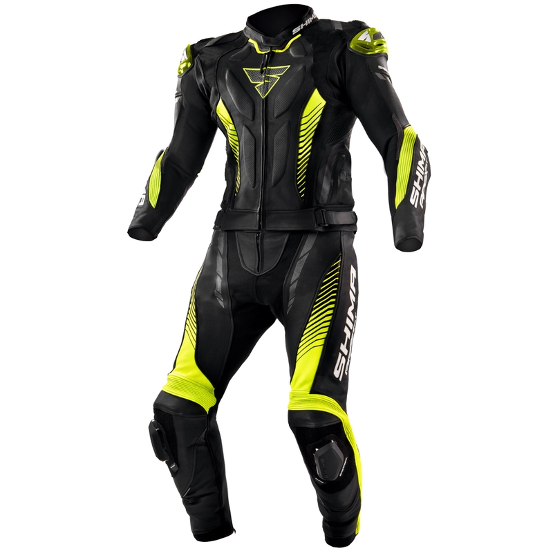 Shima Apex sort-fluogul motorcykelovertræksdragt