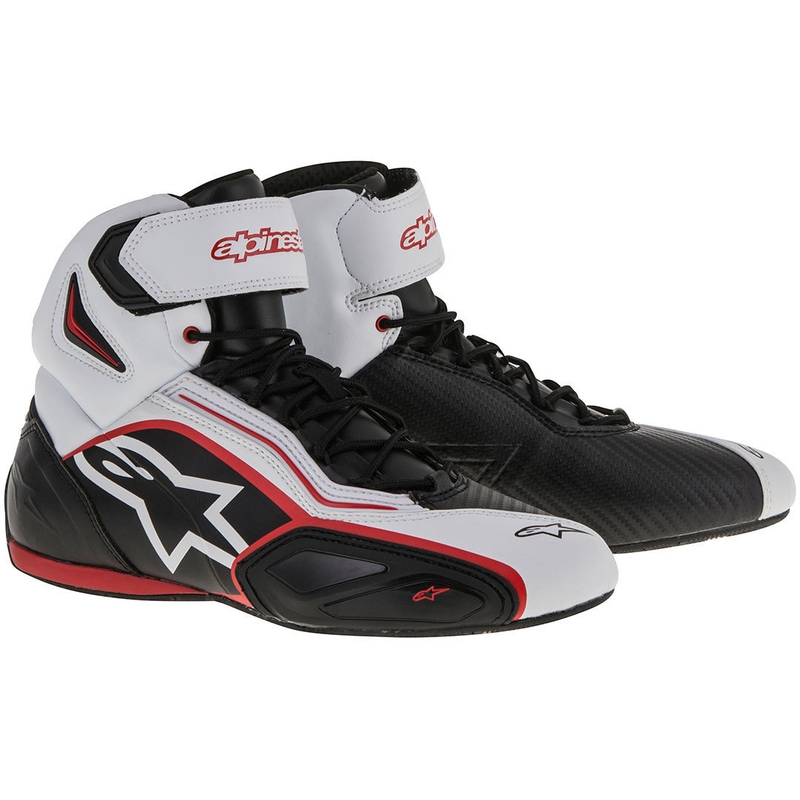 Boty na motorku Alpinestars Faster 2 černo-bílo-červené