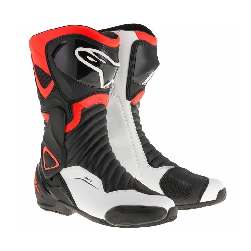 Boty na motorku Alpinetars S-MX 6 černo-bílo-červené
