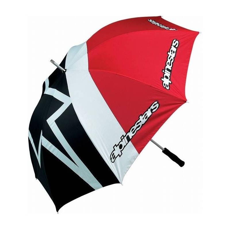 Deštník Alpinestars červeno-černo-bílý