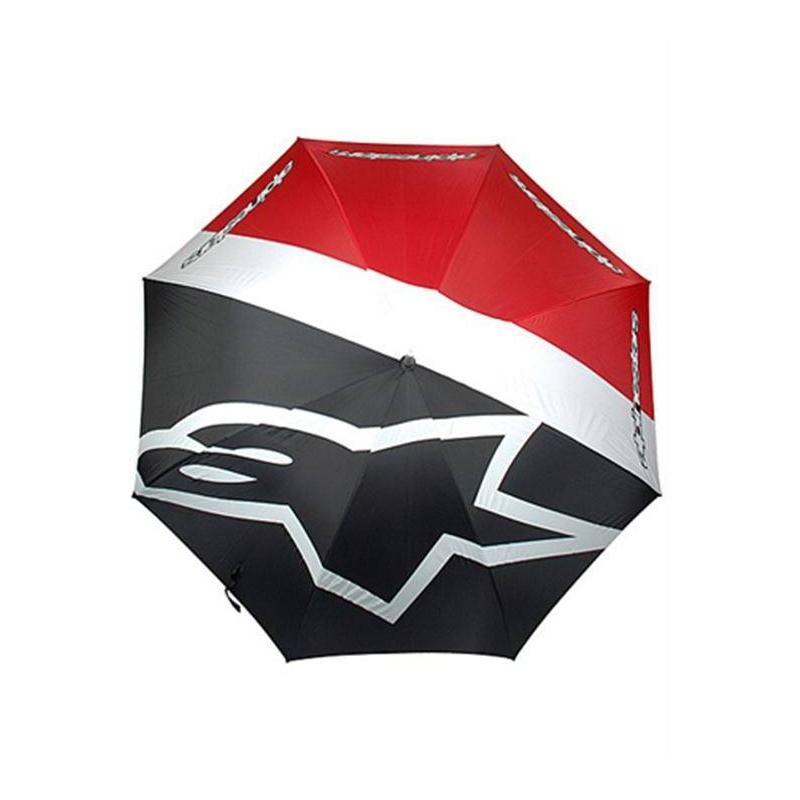 Deštník Alpinestars červeno-černo-bílý