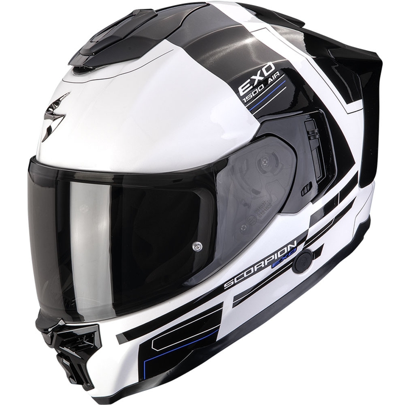 Scorpion EXO-1500 Air Dual fullface motorcykelhjelm hvid-sort-blå