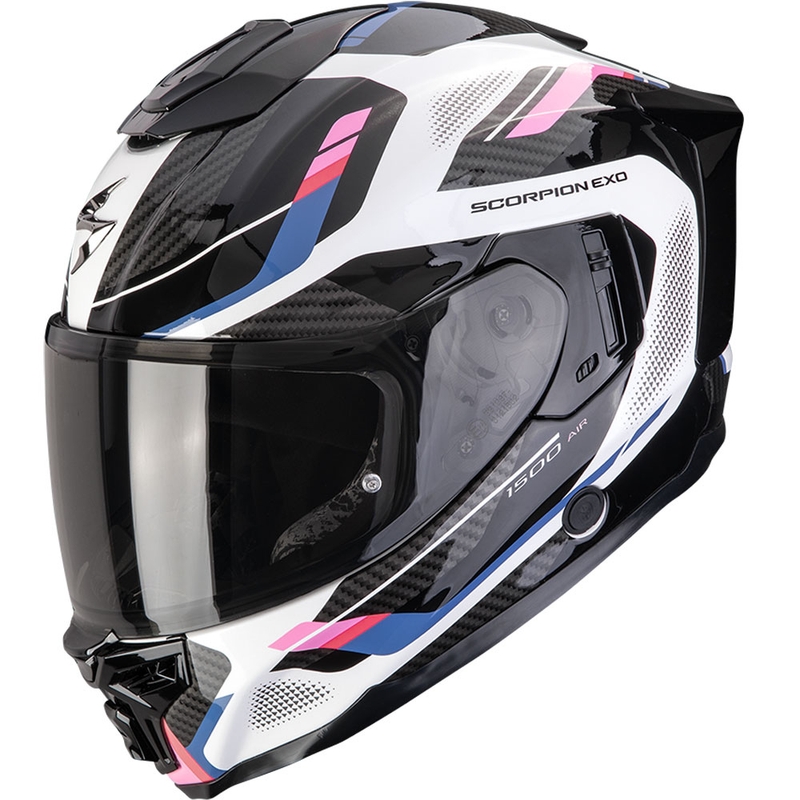 Scorpion EXO-1500 Air Sleek fullface motorcykelhjelm hvid-sort-pink