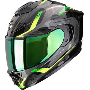 Scorpion EXO-1500 Air Sleek fullface motorcykelhjelm sort-grøn