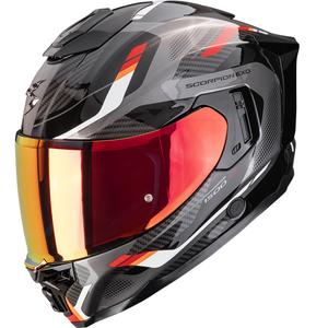 Scorpion EXO-1500 Air Sleek fullface motorcykelhjelm sort-rød