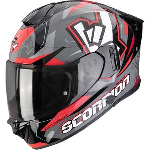 Scorpion EXO-530 Air Rok fullface motorcykelhjelm grå-sort-rød
