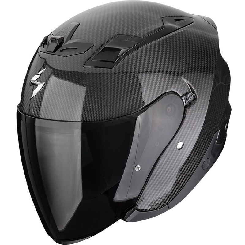 Scorpion EXO-Z1 Carbon Solid Åben Motorcykelhjelm Sort