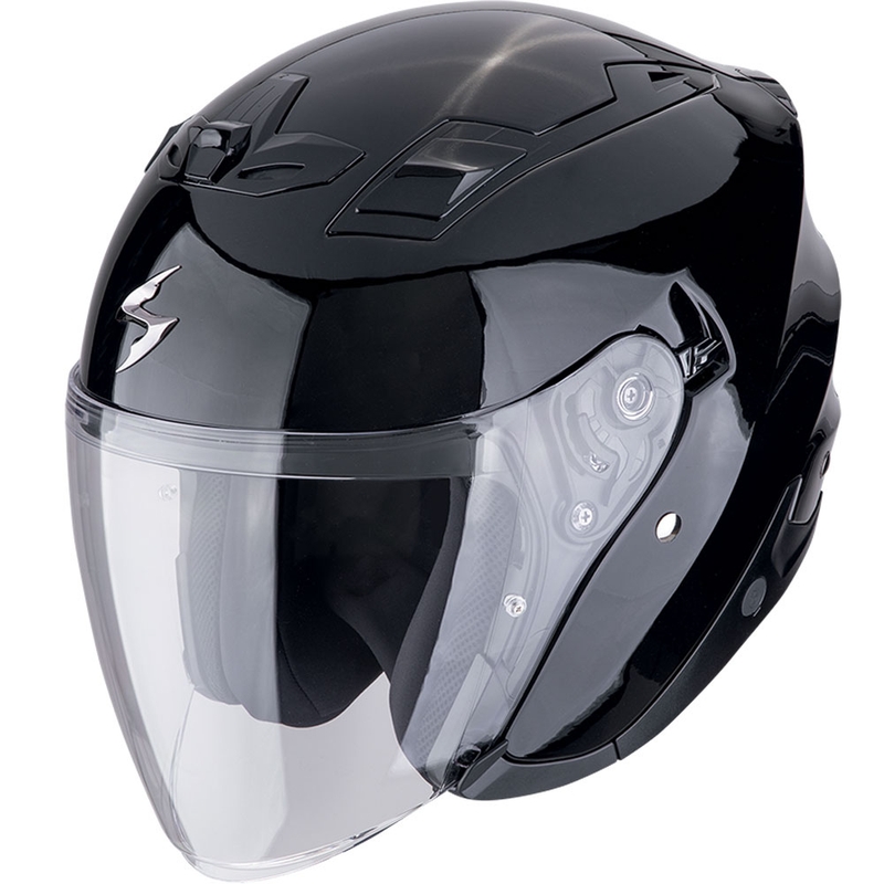 Scorpion EXO-Z1 SOLID åben motorcykelhjelm, metallisk sort