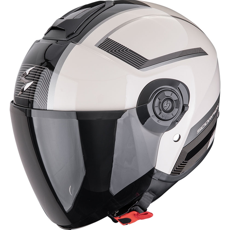 Scorpion EXO-CITY II Cosmos åben motorcykelhjelm, cremefarvet/sort