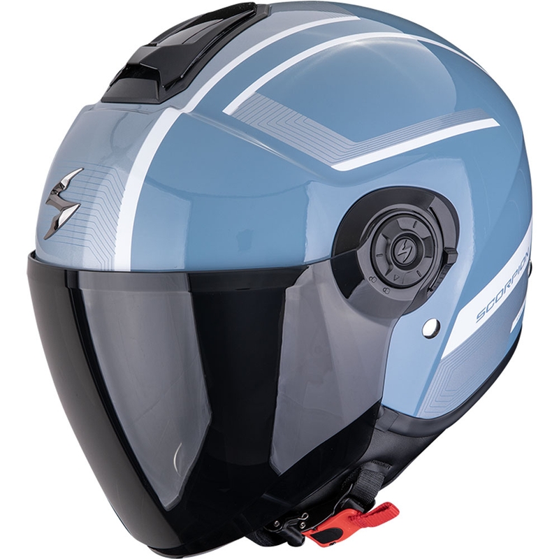 Scorpion EXO-CITY II Cosmos åben motorcykelhjelm blå-sølv