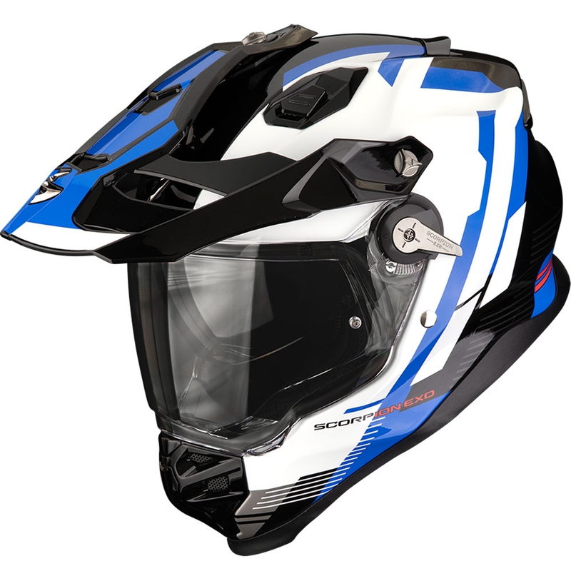 Enduro hjelm Scorpion ADF-9000 Air Patrol sort-blå-hvid