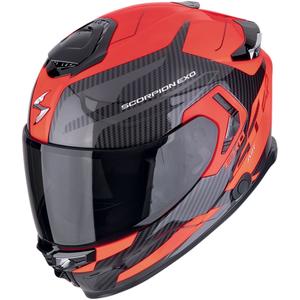 Integreret motorcykelhjelm Scorpion EXO-GT SP AIR FLEX sort-fluorrød