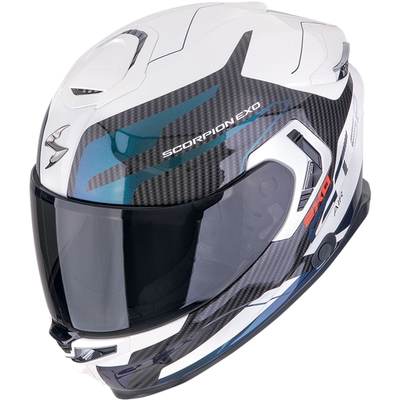 Integreret motorcykelhjelm Scorpion EXO-GT SP AIR FLEX hvid kamæleon