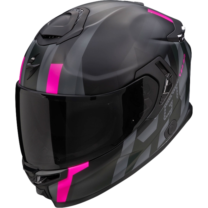 Integreret motorcykelhjelm Scorpion EXO-GT SP AIR TOURADVEN sort-pink udsalg