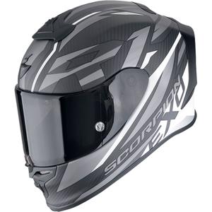 Integreret motorcykelhjelm Scorpion EXO-R1 EVO CARBON AIR RUNNER mat sort og hvid