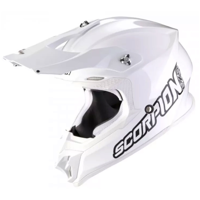 Motocrosshjelm Scorpion VX-16 EVO AIR Solid hvid