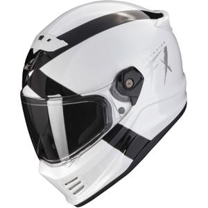 Motorcykelhjelm SCORPION COVERT FX GALLUS hvid-sort
