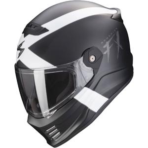Motorcykelhjelm SCORPION COVERT FX GALLUS sort og hvid