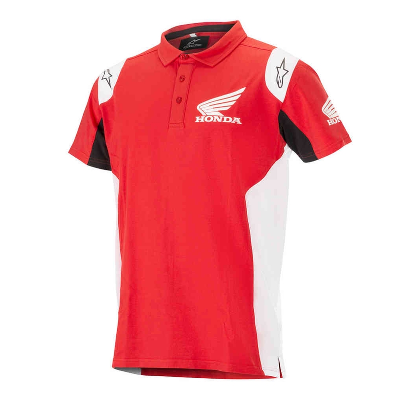 Triko Alpinestars Honda s límečkem červené