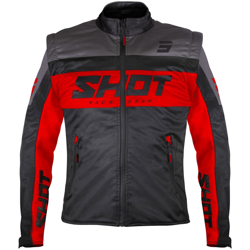 Softshelljakke Shot Softshell Lite sort-rød