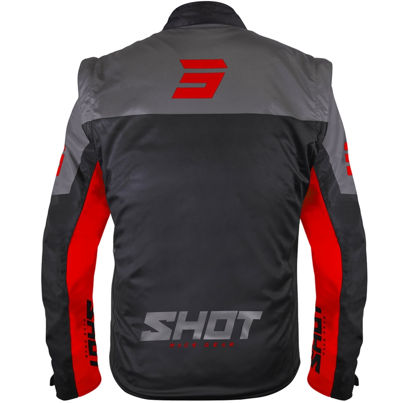 Softshelljakke Shot Softshell Lite sort-rød