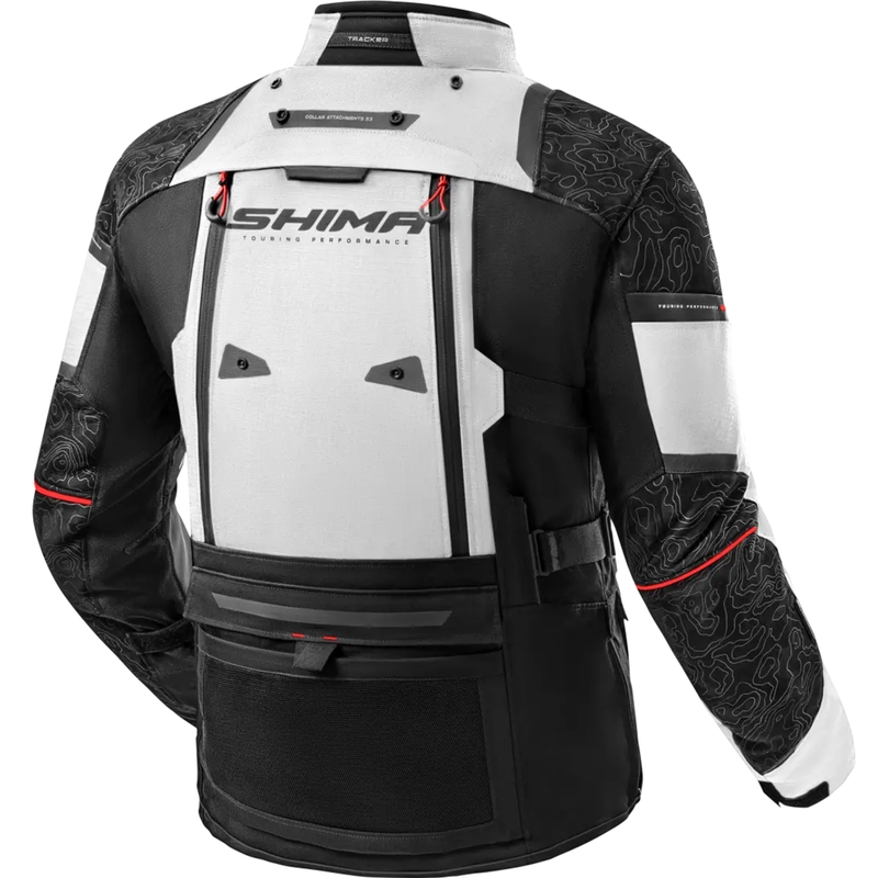Shima Tracker motorcykeljakke lysegrå
