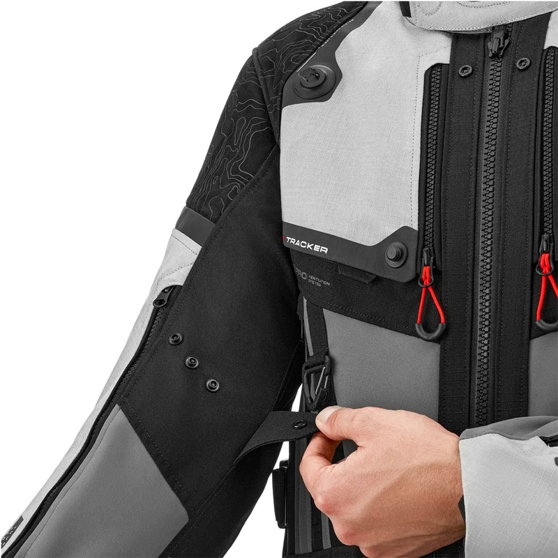 Shima Tracker motorcykeljakke lysegrå