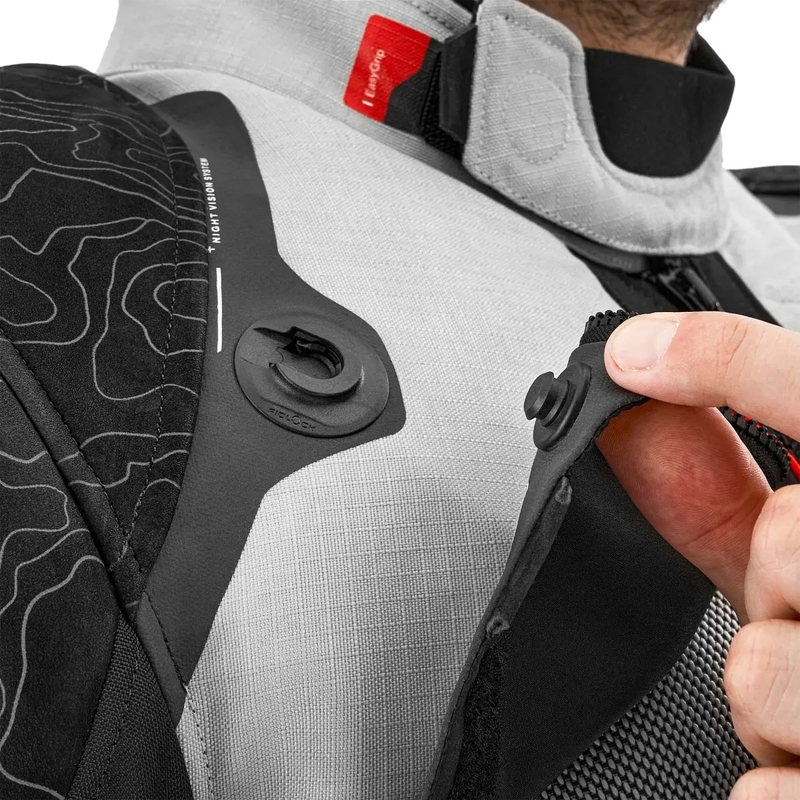 Shima Tracker motorcykeljakke lysegrå
