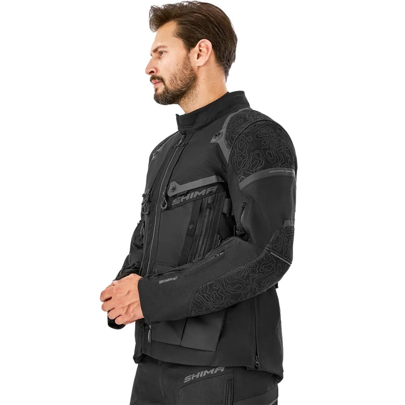 Shima Tracker motorcykeljakke sort