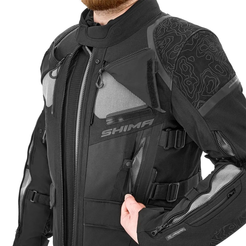 Shima Tracker motorcykeljakke sort