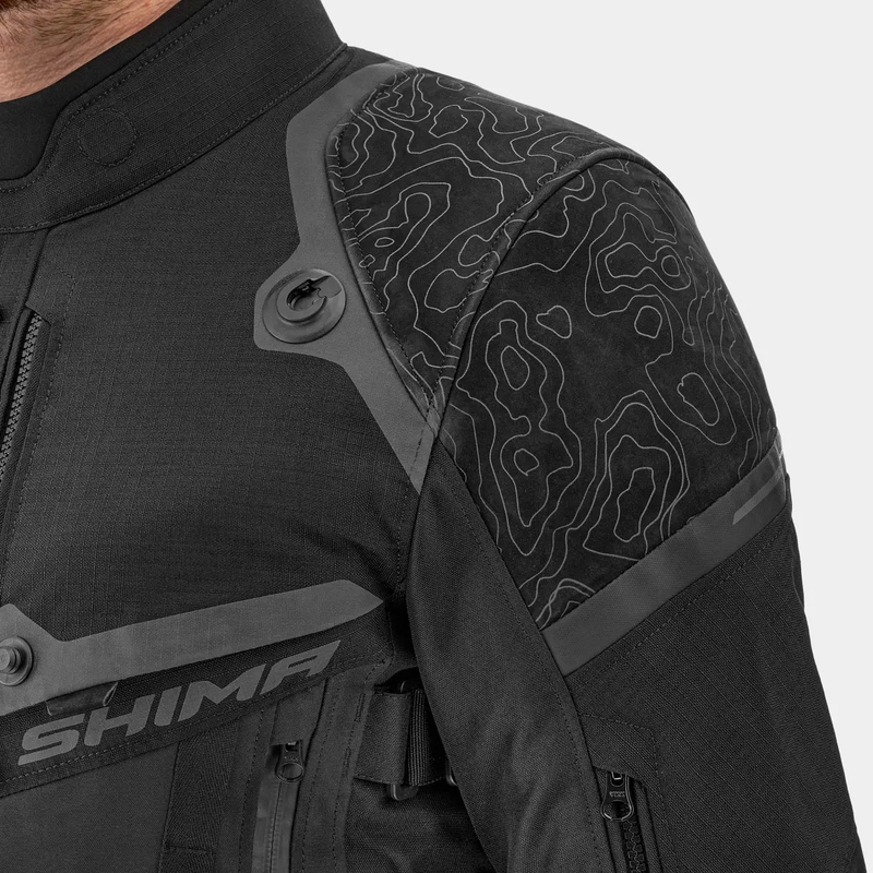 Shima Tracker motorcykeljakke sort
