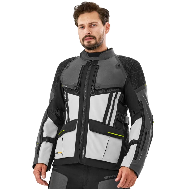 Shima Tracker motorcykeljakke grå